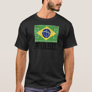 Brazil Soccer Field Flag Brasil Country Brazilian T-Shirt