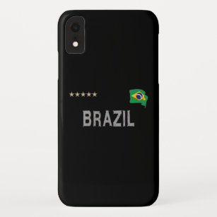 Brazil Soccer Football Fan Shirt Heart Case-Mate iPhone Case