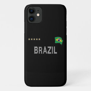Brazil Soccer Football Fan Shirt Heart Case-Mate iPhone Case