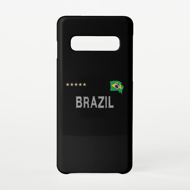 Brazil Soccer Football Fan Shirt Heart Samsung Galaxy Case (Back)