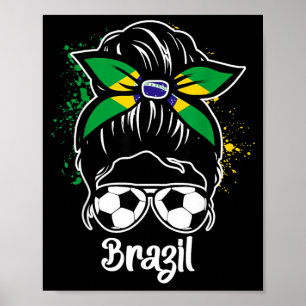 Brazil Soccer Game Player Football Fan Brazilian Poster