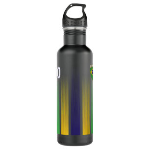 Brazil Soccer Jersey Brazil 10 Soccer Football Fan 710 Ml Water Bottle
