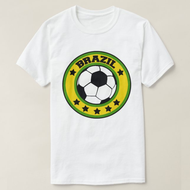 Brazil Soccer T-Shirt (Design Front)