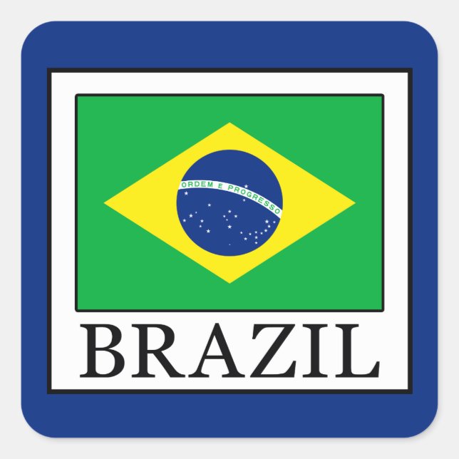 Brazil Square Sticker (Front)