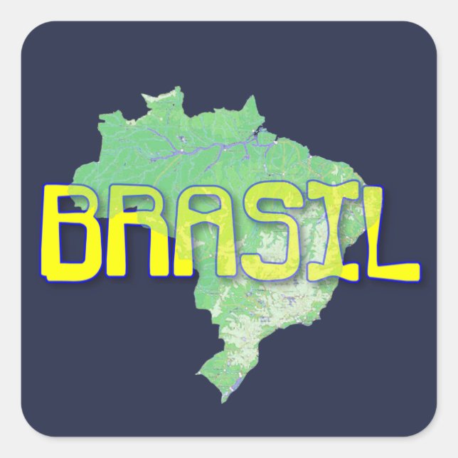 Brazil Square Sticker (Front)
