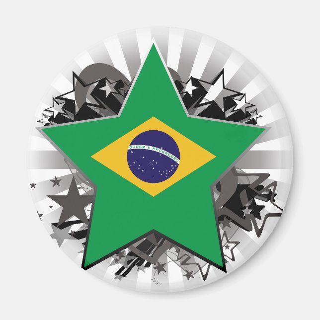 Brazil Star Magnet (Front)