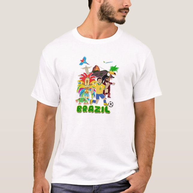 Brazil T-shirt, cute T-Shirt (Front)