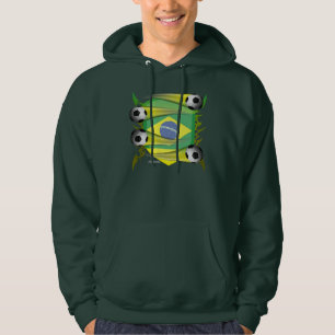 Brazil Tribal Shield Men's Hoodie