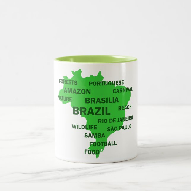 Brazil Two-Tone Coffee Mug (Center)