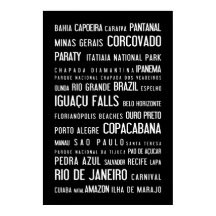 Brazil typographic poster
