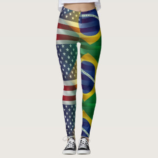 Brazil USA Leggings