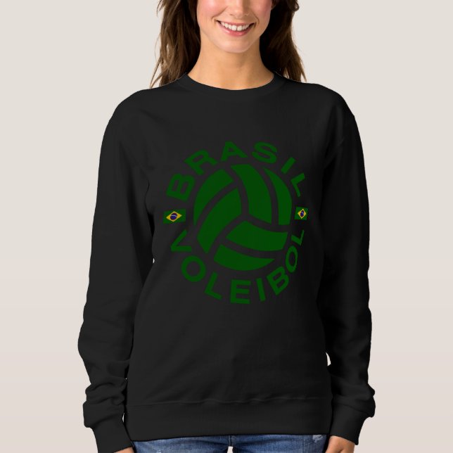 Brazil Volleyball Double sided Sweatshirt (Front)