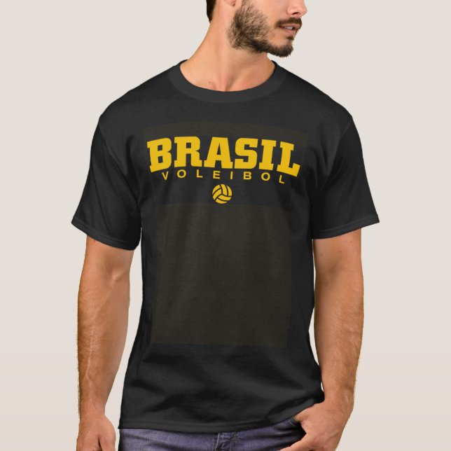 Brazil Volleyball T-Shirt (Front)