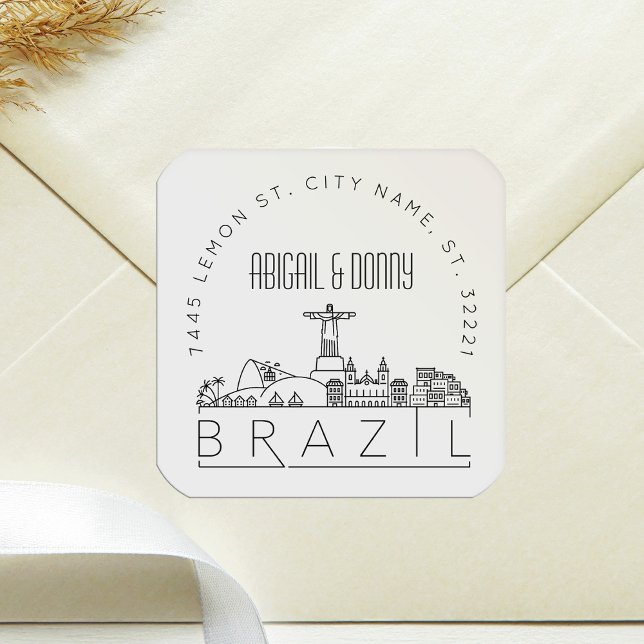 Brazil Wedding | Pre-Addressed Envelope Seal (Creator Uploaded)