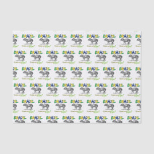 Brazil - What's Not to Love Brasil Quote Tissue Paper