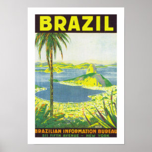 Brazil (white) poster
