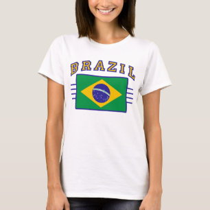 Brazil with Flag T-Shirt
