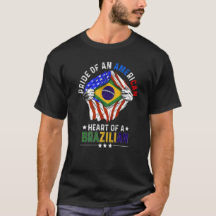 Brazilian American America Pride Foreign Country B T-Shirt