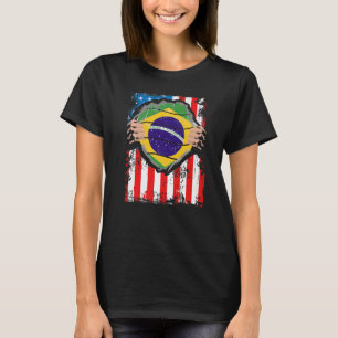 Brazilian American Grown Patriot Brazil Flag from T-Shirt