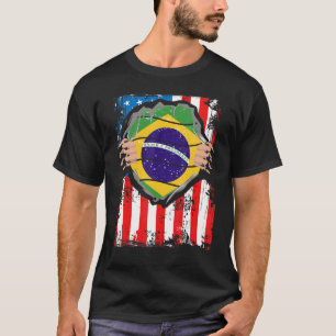 Brazilian American Grown Patriot Brazil Flag from T-Shirt