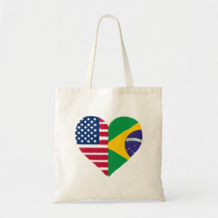 Brazilian American Love Tote Bag