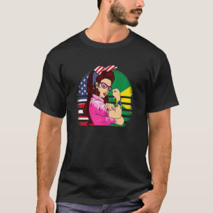 BRAZILIAN American ROOTS USA Brazil Flag Brazilian T-Shirt