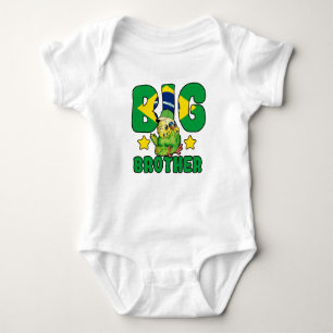 Brazilian Big Brother - Bird with Brazil Flag Baby Bodysuit