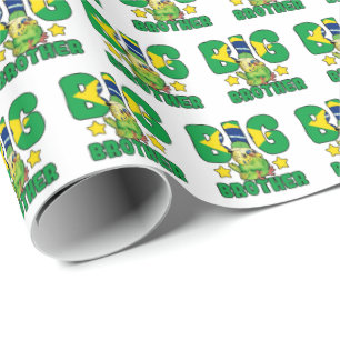 Brazilian Big Brother - Bird with Brazil Flag Wrapping Paper