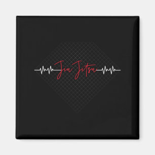 Brazilian BJJ Jiu Jitsu Heartbeat MMA Jew Jitsu Magnet