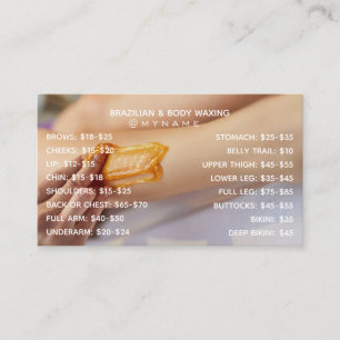 Brazilian & Body Waxing Business Card