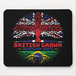 Brazilian Brazil Uk United Kingdom British Tree Mouse Pad