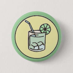brazilian caipirinha cocktail 6 cm round badge