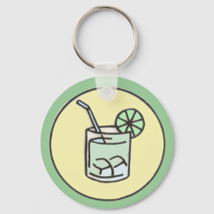 brazilian caipirinha cocktail key ring