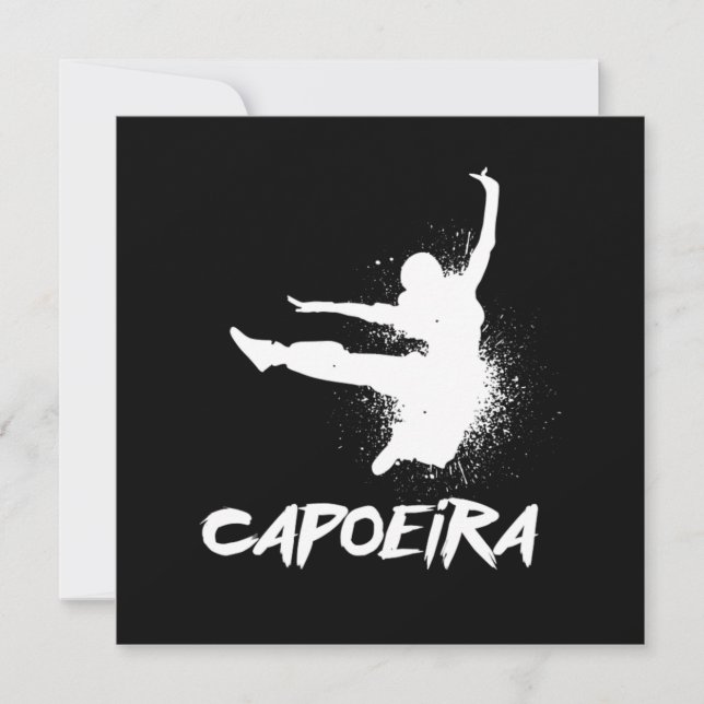 Brazilian Capoeira Dance Fight Acrobatic Gift Invitation (Front)