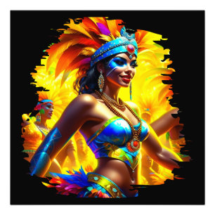 Brazilian Carnival Dancer Photo Print