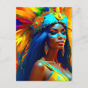 Brazilian Carnival Dancer Postcard