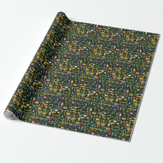 Brazilian carnival, vintage flat texture. wrapping paper