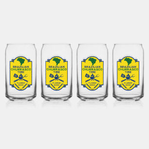 Brazilian Churrasco BBQ Time Can Glass