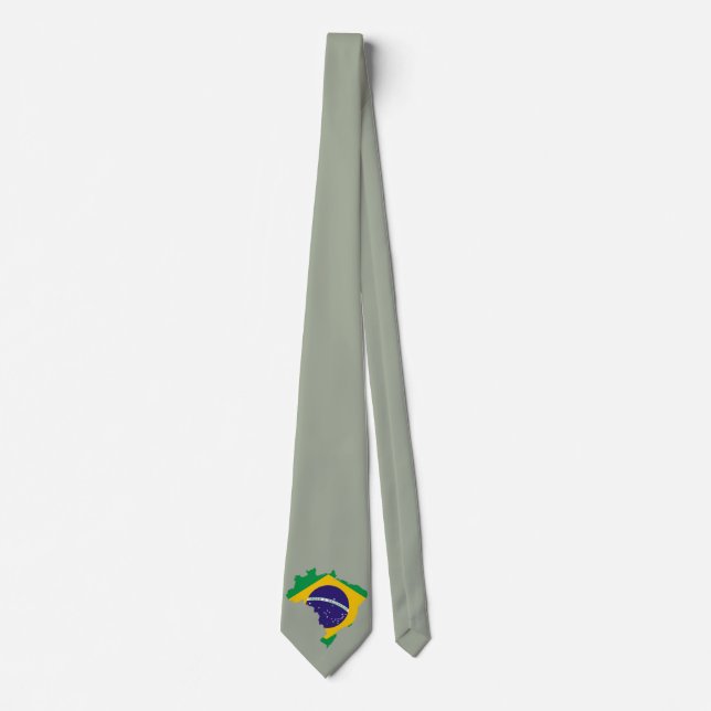 Brazilian country flag tie (Front)