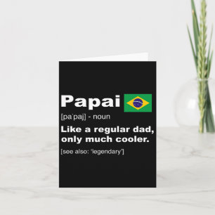 Brazilian Dad Definition Shirt Funny Fathers Day G Card