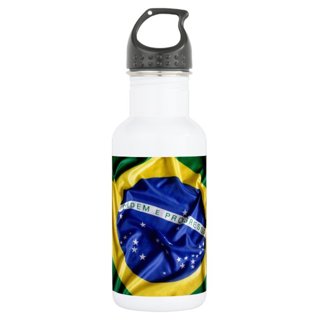 Brazilian flag 532 ml water bottle (Front)