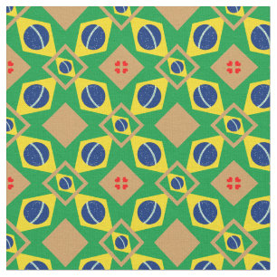 Brazilian Flag & Brazil Trendy Fabric fashion
