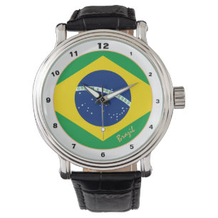 Brazilian Flag & Brazil trendy fashion /design Watch