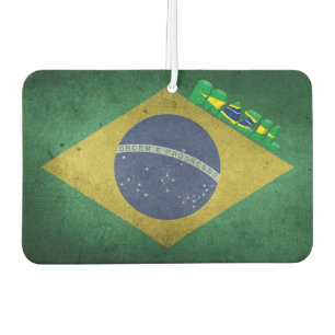 Brazilian flag car air freshener