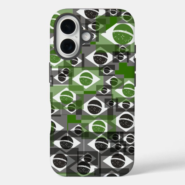 Brazilian Flag Case-Mate iPhone Case (Back)