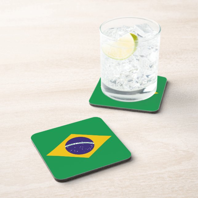 Brazilian flag coaster (Right Side)