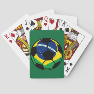 Brazilian Flag Football Playing Cards
