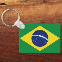 Brazilian flag keychain. Ordem e Progresso.