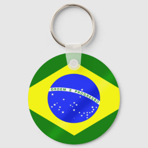 Brazilian flag keyring for Brazilians worldwide