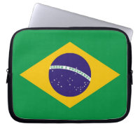 Brazilian Flag Laptop Sleeve